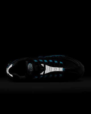 靴 AIR MAX 95 BIG BUBBLE BLACK/BLUE TINT Nike Air Max 95 Big Bubble Women's Shoes. Nike CA